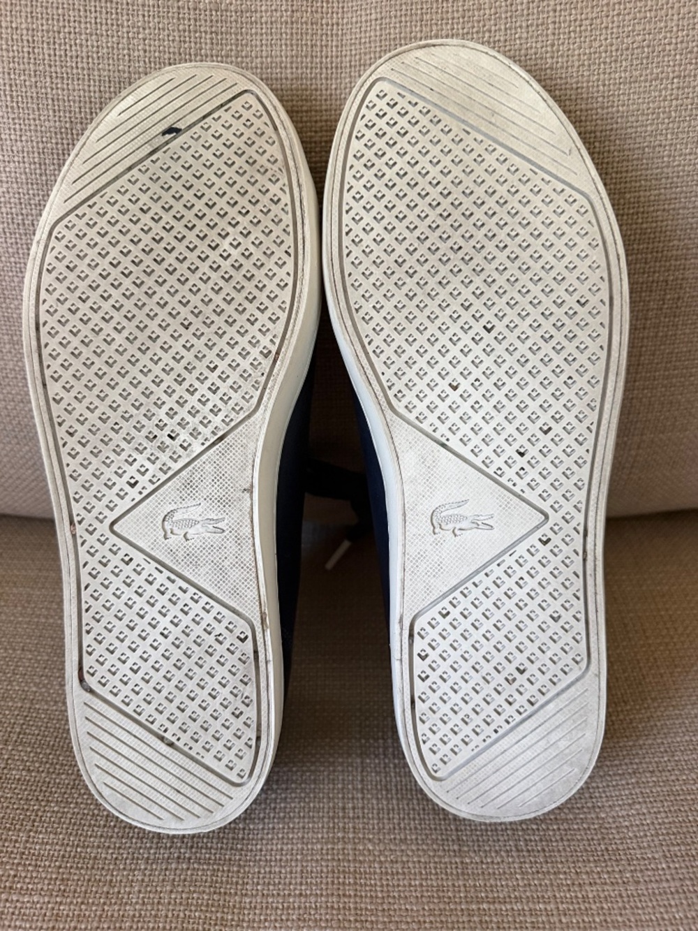 Lacoste navy leather runners - Picture 7 of 7